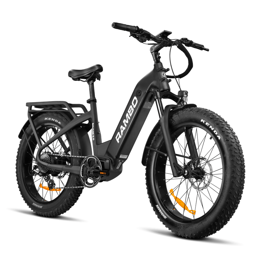 mountainbike abo ABO Outfitters | RAMBO BIKES | 750 24″ BLACK & TAN HIGH PERFORMANCE BIKE