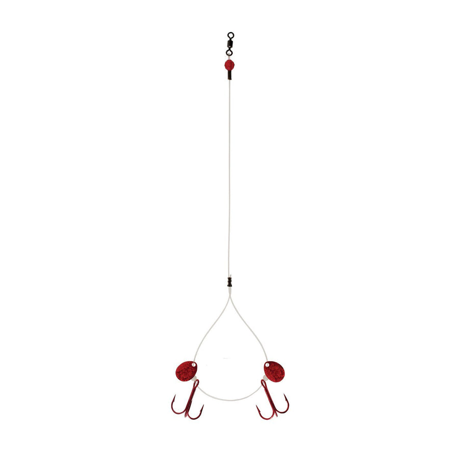 Big Tooth Zero Fluoro Rig, Size 2, (Red) - ABO Outfitters