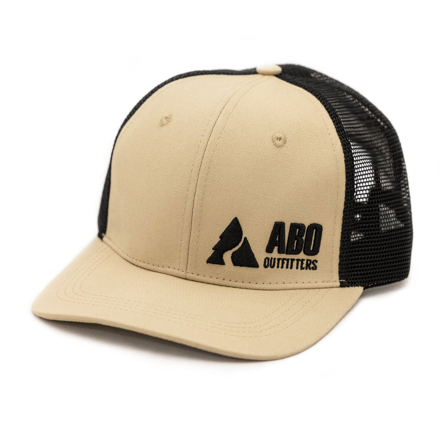 ABO Outfitters Mesh Snapback - Black/Tan Logo
